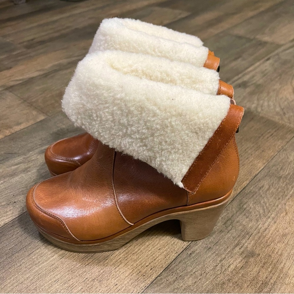 Calou Stockholm Brown Leather Boots Size 8-8.5